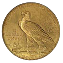 $5 Indian Half Eagle Coin Reverse $5 Indian Half Eagle Coin Reverse