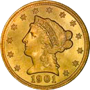 $2.50 Liberty Gold Coin Obverse $2.50 Liberty Gold Coin Obverse
